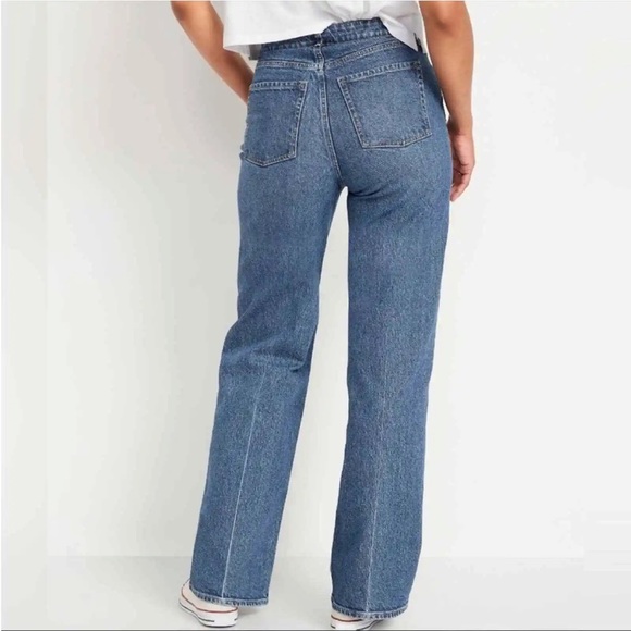 Extra High Rise Sky-Hi Wide Leg Jeans 10 Petite - Picture 2 of 7